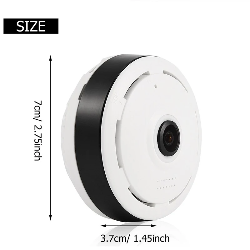 V380 Pro App 1080P 5MP Home 360 Degree Panoramic UFO Wireless Wifi Camera Network HD Two-way Audio TF Card Monitor | Безопасность и