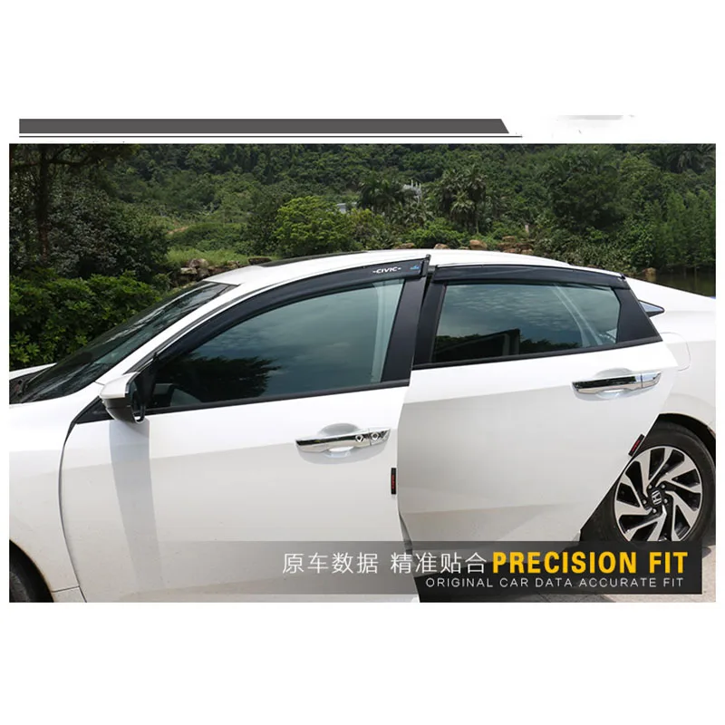 Ветровое стекло для Honda Civic 2006 2007 2008 2009 2010 2012 дефлекторы окон дождевик козырек от