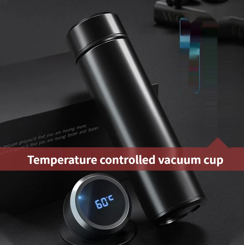 

Intelligent temperature measurement thermos cup led touch display temperature water cup creative business conference gift cup