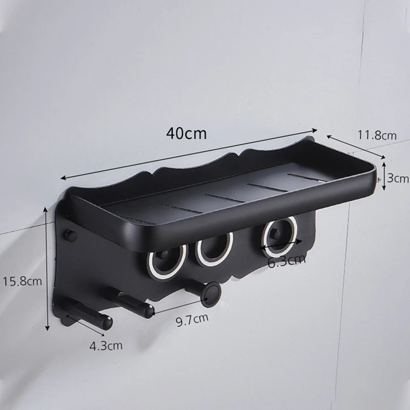 

Hair Dryer Wall Mount Holder for Dyson Supersonic Hair Dryer, Punch-Free Hair Dryer Holder Bathroom Storage Rack