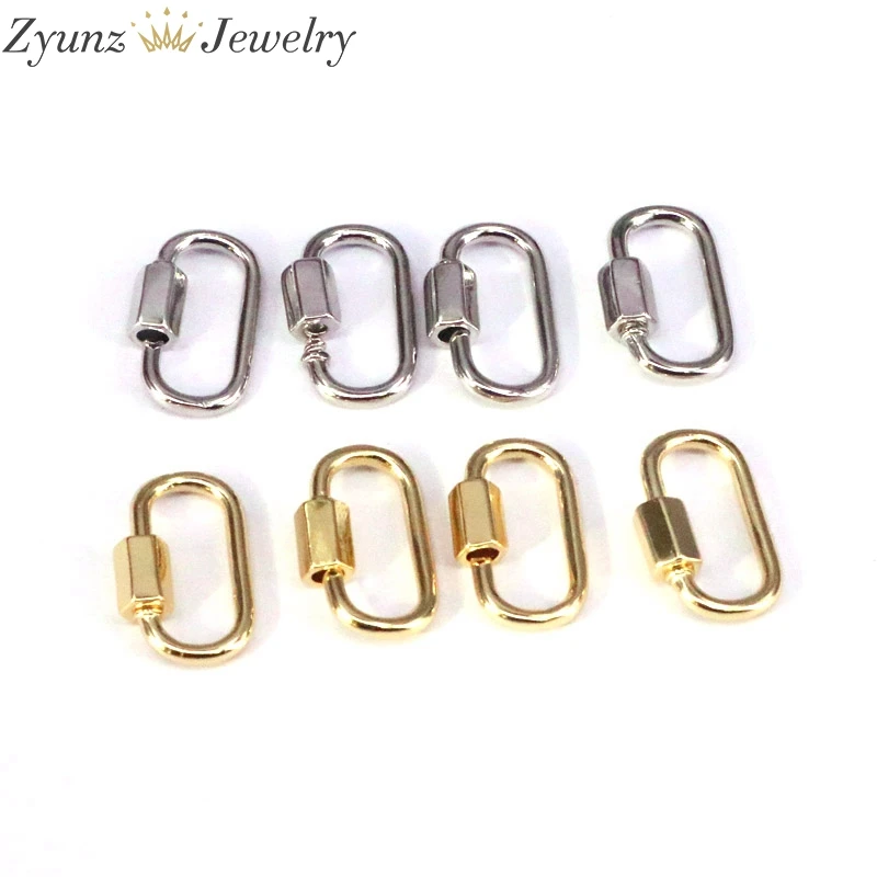 

20PCS, Neckalce Bracelet Clasp Supplies Handmade Fastener Carabiner Screw Clasps Accessories For Diy Jewelry