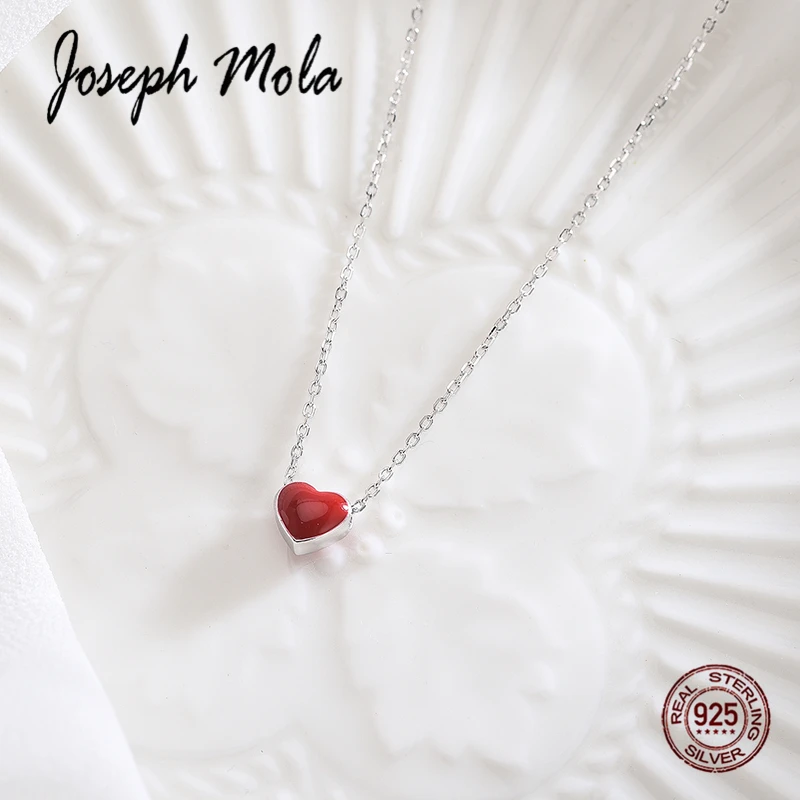 Joseph Mola Лидер продаж 925 Серебряный Модный милый красный перевернутый Сердце