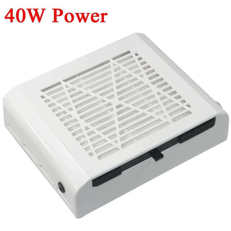 40w Список 40/45 Вт сильная мощность сборщик Сора с 4500 об/мин для ногтей Вентилятор маникюрного салона, всасыватель, пылесборник вентилируемые вакуумная упаковочная машина - Цвет: 40w
