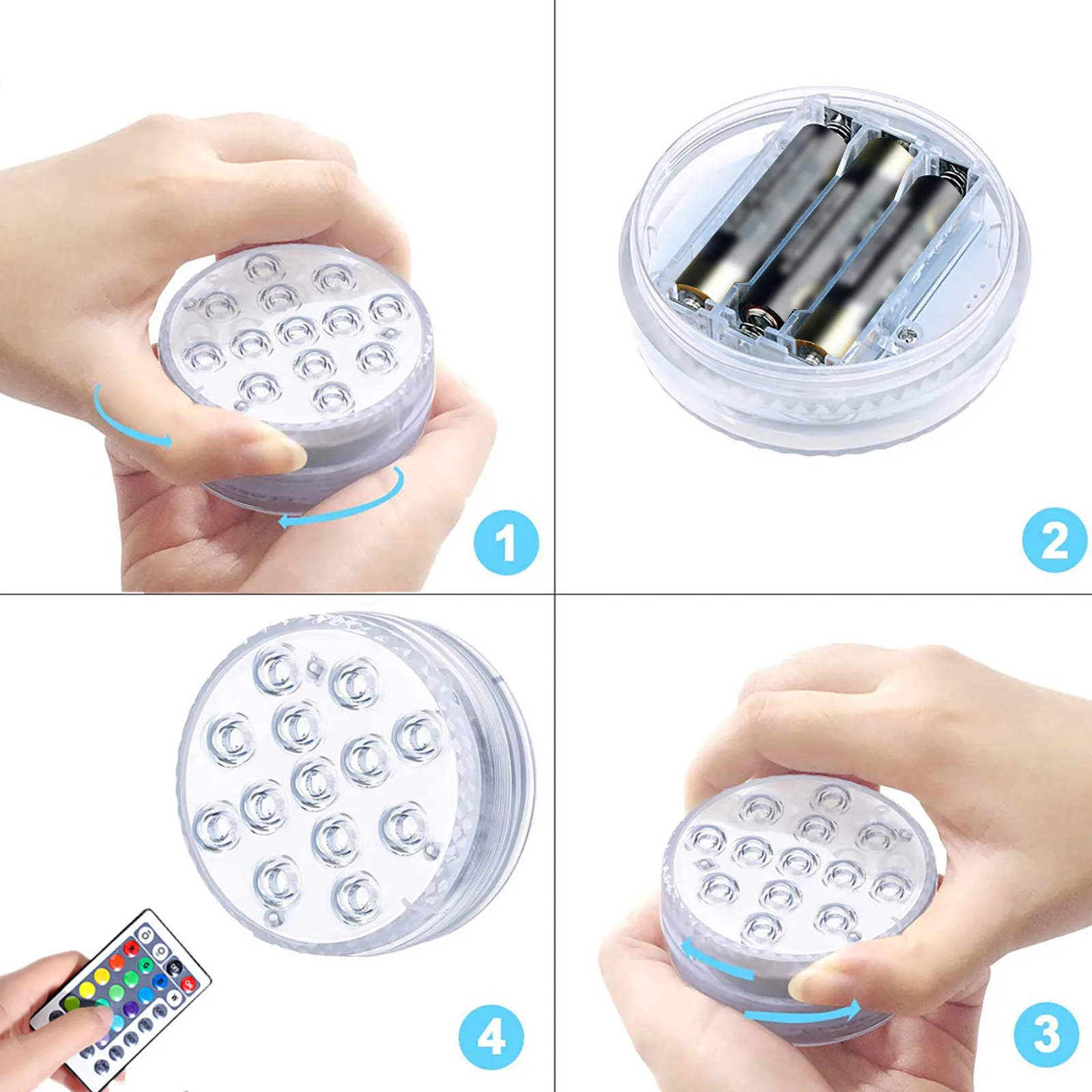 Плавающий подводный светильник с 21/28 клавишами погружной светодиодный для