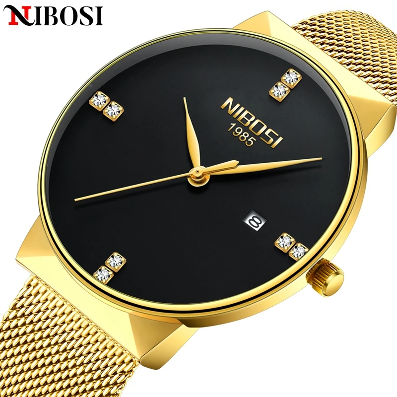 Часы наручные NIBOSI Мужские кварцевые модные спортивные простые брендовые