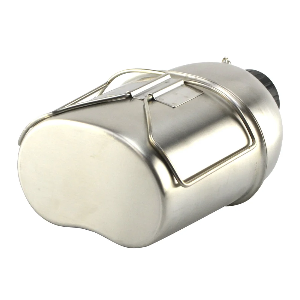 

1 Набор, стальная бутылка для воды, чашка для кемпинга, пешего туризма, столовой, с ручкой