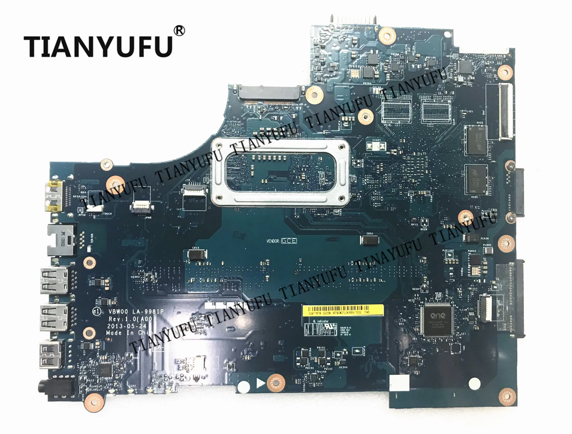 Материнская плата для ноутбука Dell Inspiron 15R 5737 3737 с фотопроцессором HD8670 VBW10 |