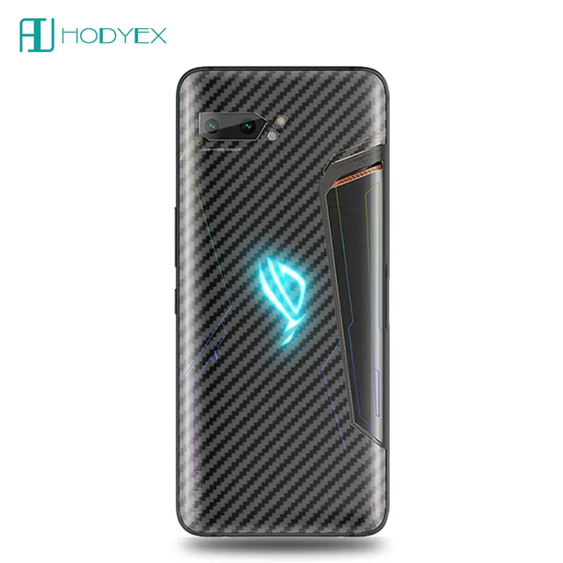 Для Asus Rog Phone II 2 ZS660KL углеродное волокно задняя наклейка с защитой экрана пленка