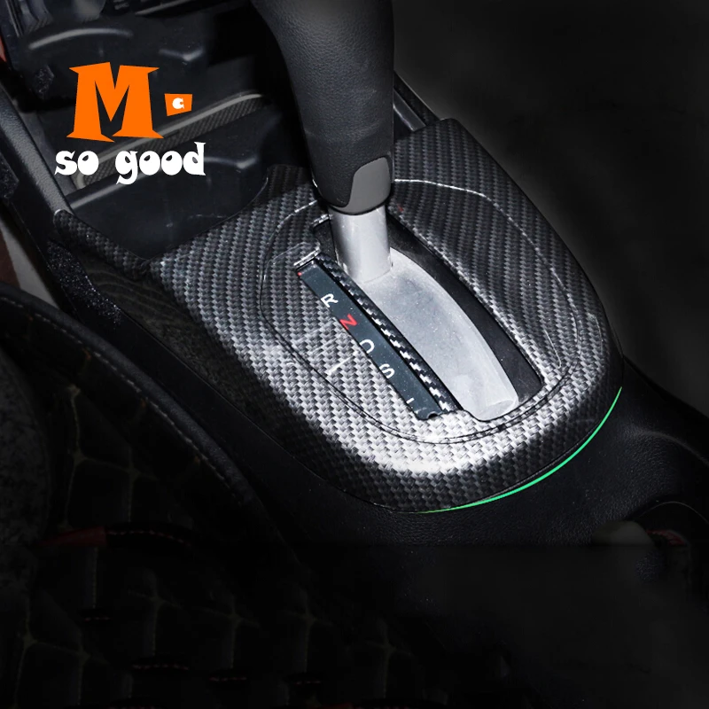 

2014 2015 2016 2017 2018 для Honda FIT JAZZ ручка переключения рулевого механизма автомобиля рамка панель Крышка отделка ABS матовое/углеродное волокно авто ...