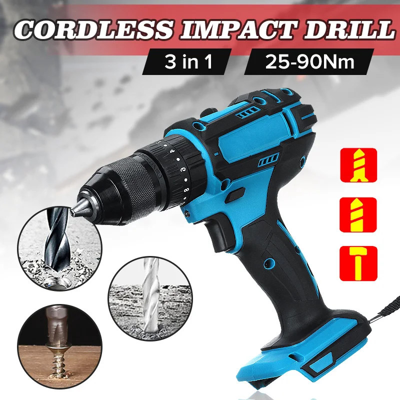 18 в 3 1 Электрическая аккумуляторная ударная дрель 13 мм перезаряжаемая