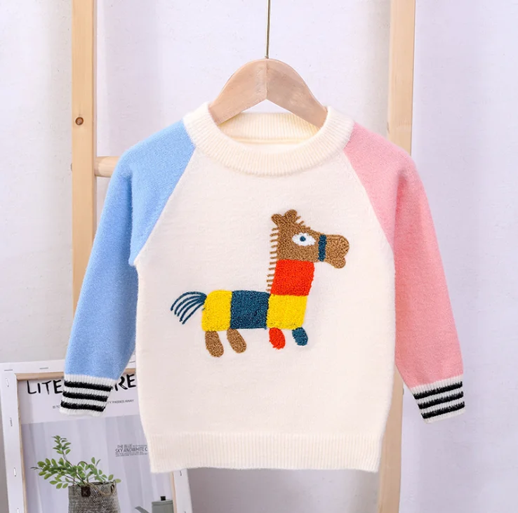 Детские свитера свитеры для мальчиков зимние девочек вязаный детский пуловер