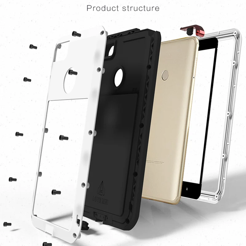 Чехол для Xiaomi Mi 10 Pro Max3 Mi9 металлический алюминиевый силиконовый ударопрочный