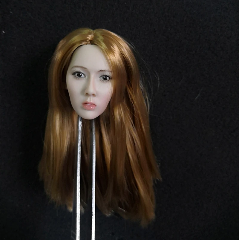 

Масштаб 1/6 Корея Star Kim Hyun A голова с желтыми волосами для 12 дюймов тела экшн-фигурок