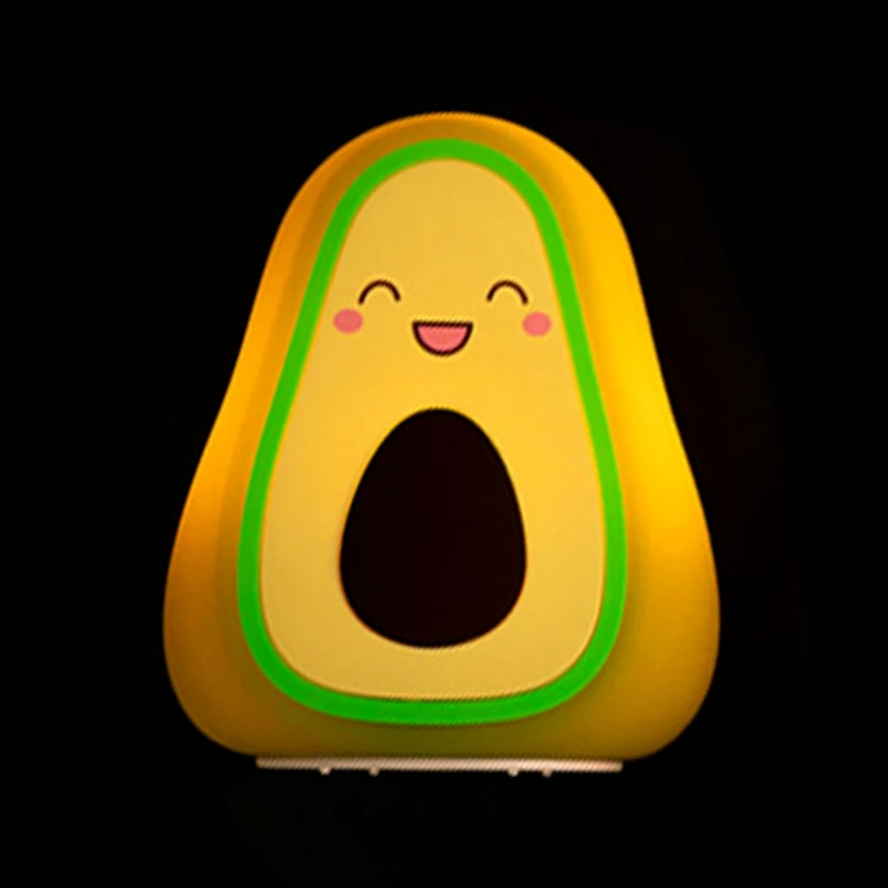 

Avocado Shaped Discoloration LED Desktop Night Light USB Table Bedside Lamp J2HD