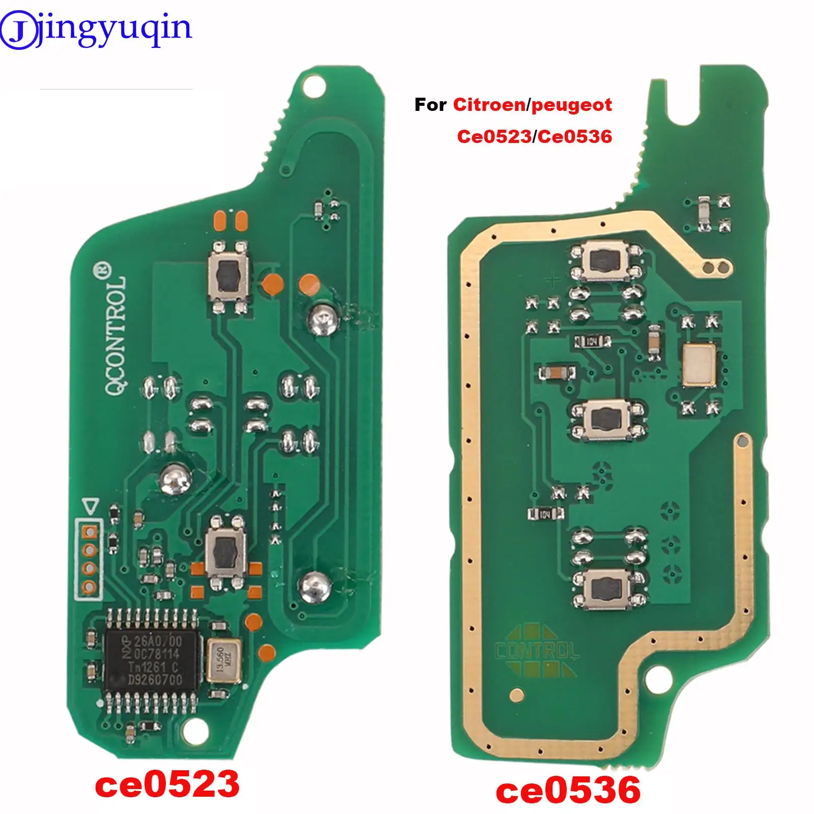 Jingyuqin 433 МГц FSK ключ для Peugeot 207 307 407 208 308 408 607 CITROEN C1 C2 C3 C4 C5 Berlingo Picasso CE0523 Ce0536