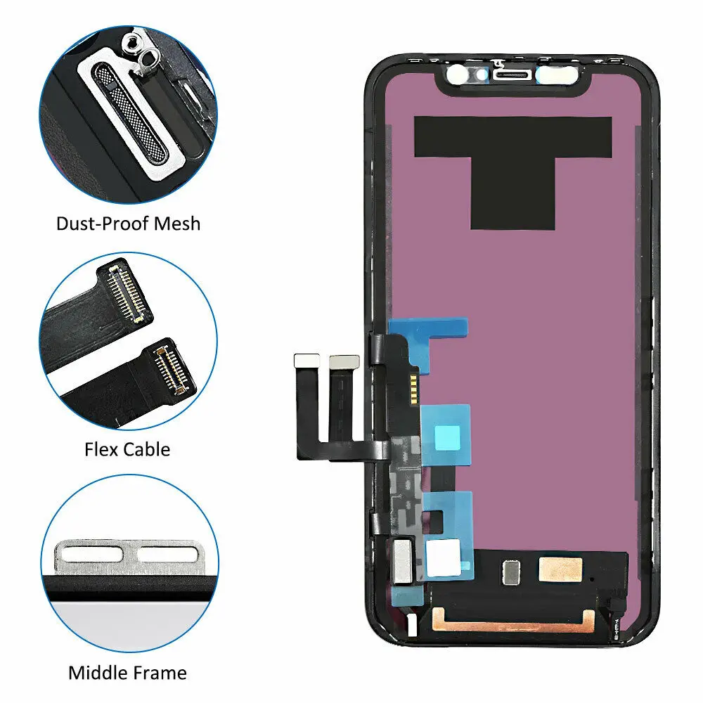 Reemplazo del digitalizador de pantalla t&aacute;ctil LCD para iPhone X XR XS Max 11 12 Pro-2