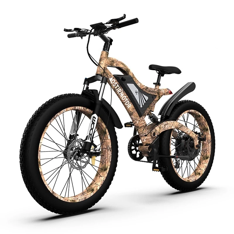 

AOSTIRMOTOR Electric Bicycle S18 1500W Mountain Ebike 48V 15Ah Removable Lithium Battery 4.0 Fat Tire Ebike Beach Cruiser Bike