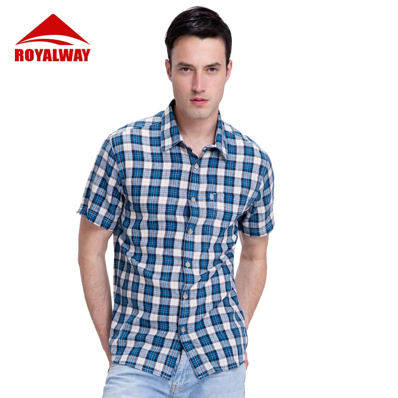 Мужская рубашка с принтом RORALWAY Классическая быстросохнущая уличная из дышащего