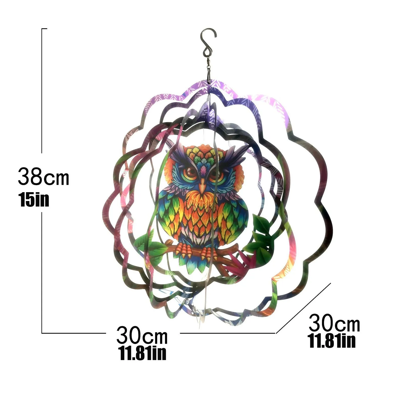 

Stainless Steel Wind Spinner- 3D Indoor Outdoor Garden Decoration Craft Multicolor Home Decoration Ornament Hanging Decorations