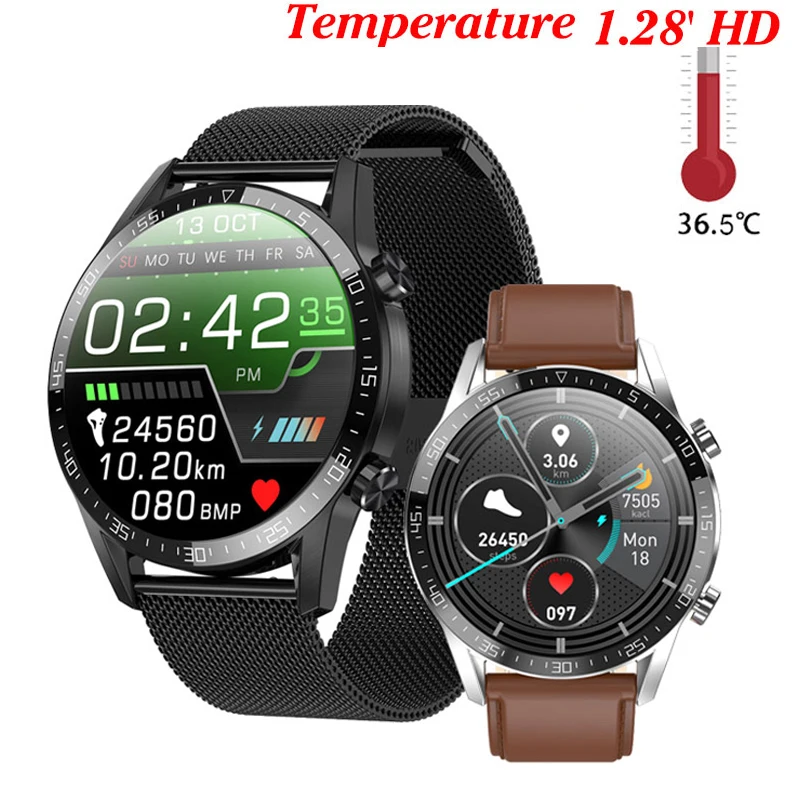 

T03 Smart Watch Men ECG PPG Heart Rate Body temperature monitor IP68 Waterproof Fitness Tracker Smartwatch PK L13 T1 L7 X6 R8 T9