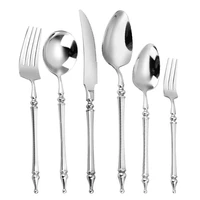 304 stainless steel cutlery set creative stainless steel portugal european cutlery set of six upscale cutlery set