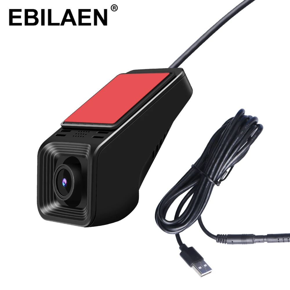 Автомобильный видеорегистратор EBILAEN 16 ГБ Full HD 1080P с картой памяти для Android 8