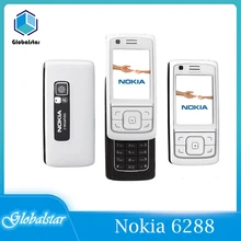 Nokia 6288 refurbished Original Unlocked 6288 Slide phone 2.2  inch GSM 3G mobile phone with  FM Radio free shipping