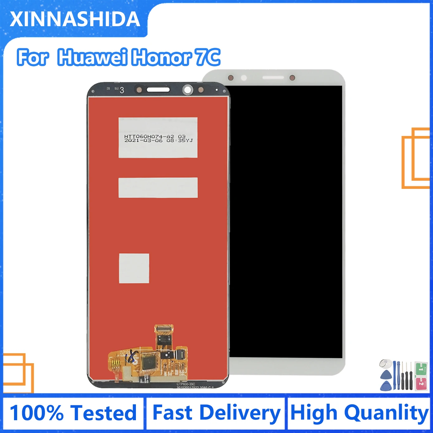 Дисплей+сенсорный экран 5,7 дюйма для Huawei Honor 7C, русская версия AUM-L41, новая замена дигитайзера для дисплея.