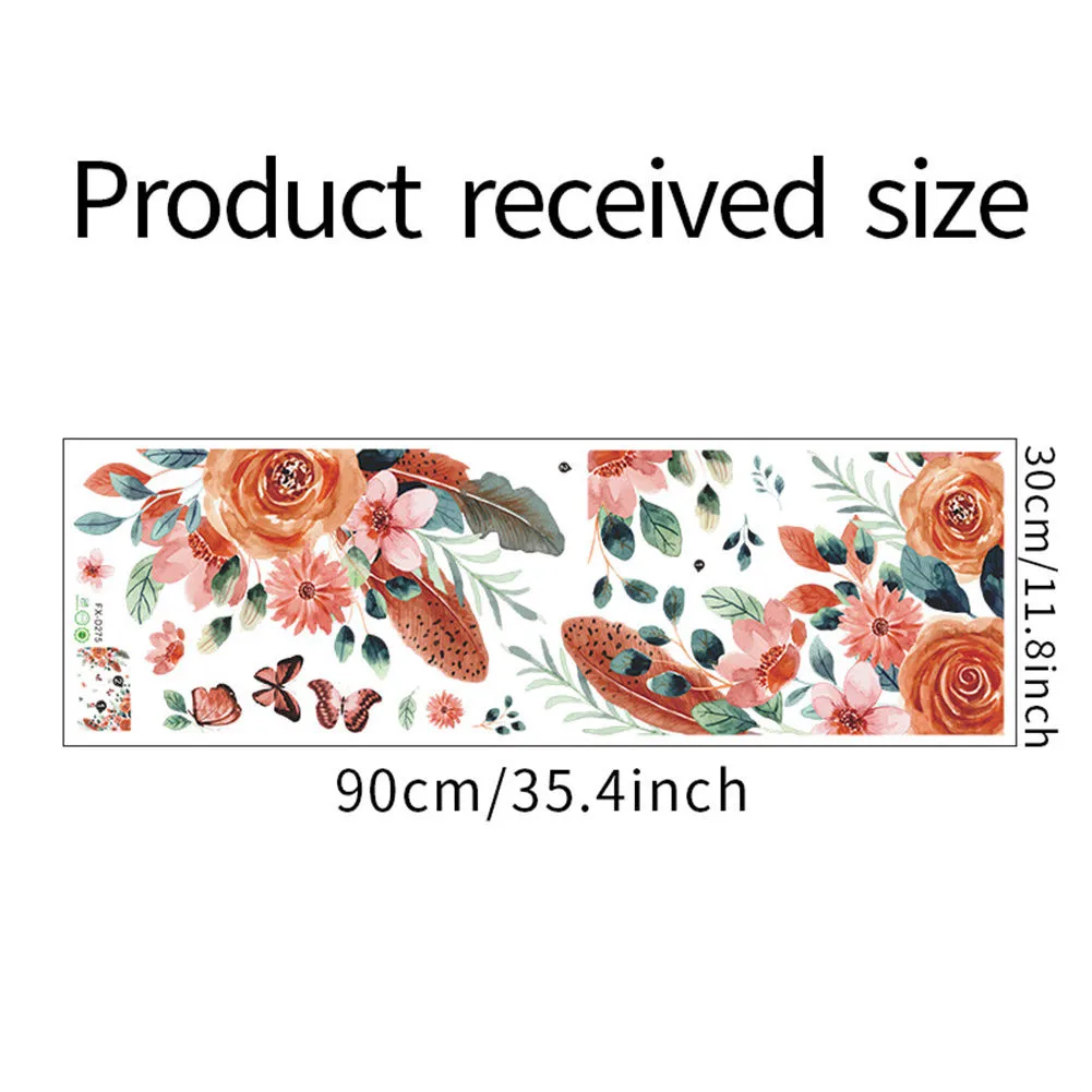

Colorful Floral Plants Flowers Butterfly Wall Sticker Art Decal Home Decoration For Kids Room Baby Nursery Room Decoration