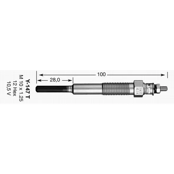 Glow plug Toyota Avenis/Carina/Camry/Land Cruiser 1.8-4.2 88 NGK 7493 | Автомобили и мотоциклы