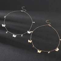 new sequin star butterfly necklace fashion personality fresh wind chain necklace necklace women