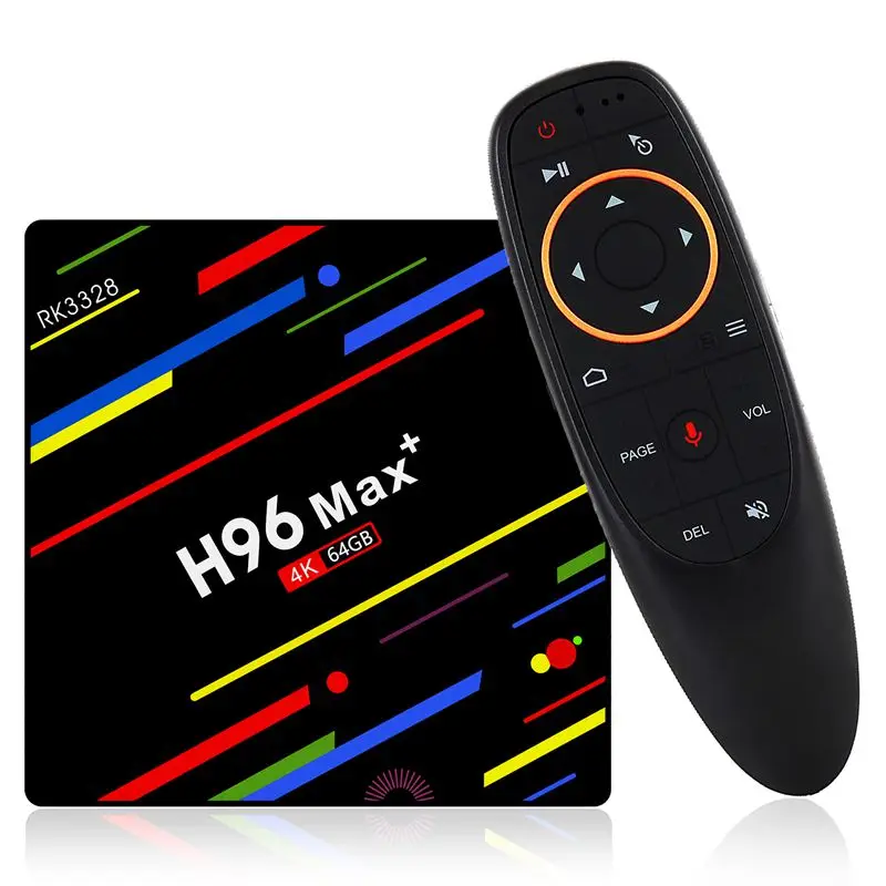 ТВ-приставка с европейской вилкой H96 Max Plus Android 8 1 4 Гб ОЗУ 64 ПЗУ четырехъядерный