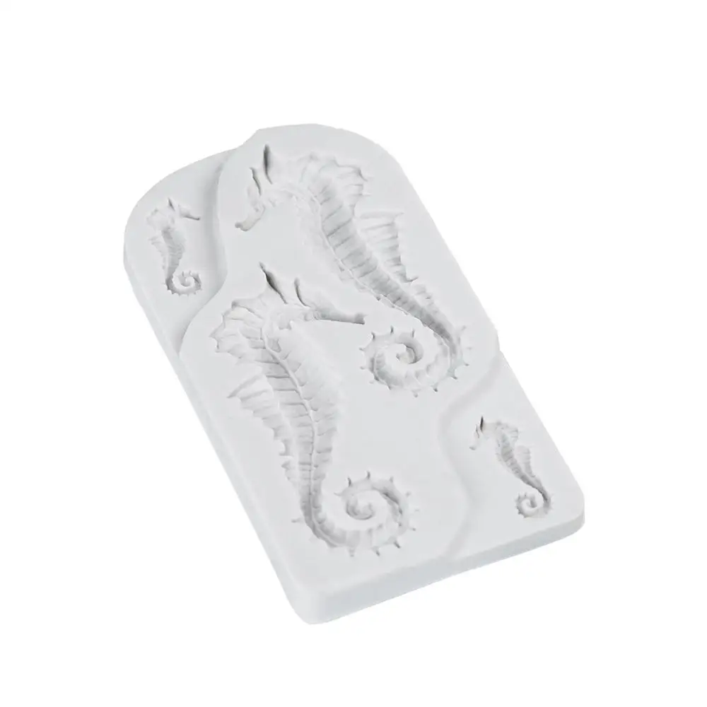 Морские коньки помадки украшения для торта силиконовые сахарные изделия форма