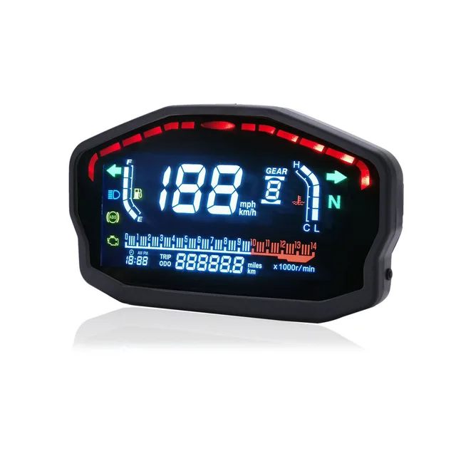Тахометр 12000 RPM ЖК цифровой спидометр универсальный