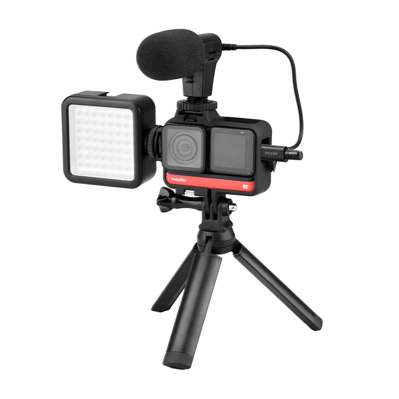 Insta360 ONE R Orginal Microphone Adapter Kit With Mic Adapters Converter Head Data Cable For Insta 360 Camera Accessories | Электроника