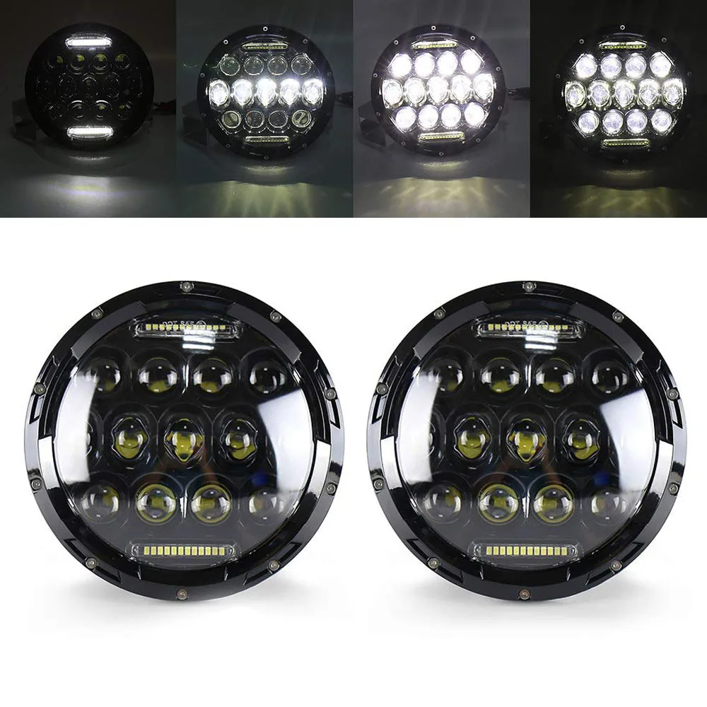 7 дюймов светодиодные фары совмещенный дальний/ближний свет Halo Кольцо угол глаз