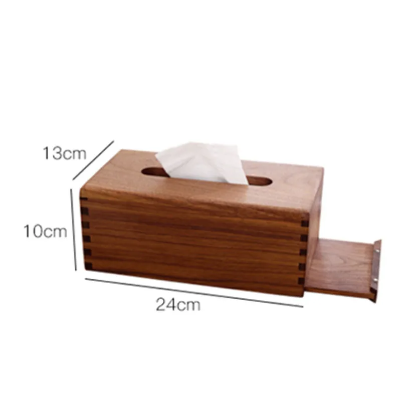 

Black Walnut Tissue Box Nordic Restaurant Tissue Box Cover Tissue Box Car Tissue Holder Plush Tissue Box Cover 13*10*24cm
