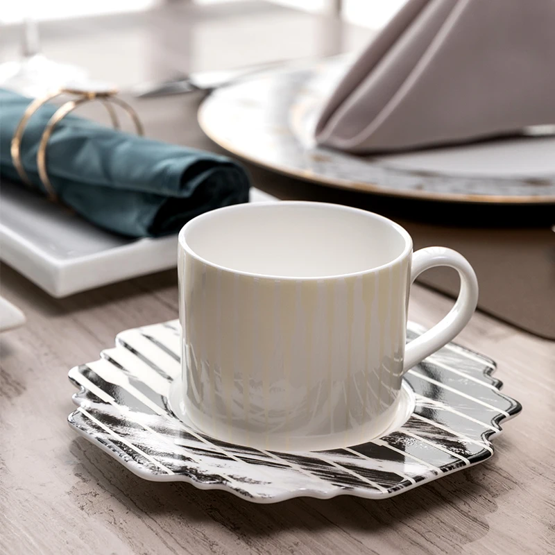 Винтажный набор кофейных чашек фарфоровая чашка из костяного фарфора чайная в