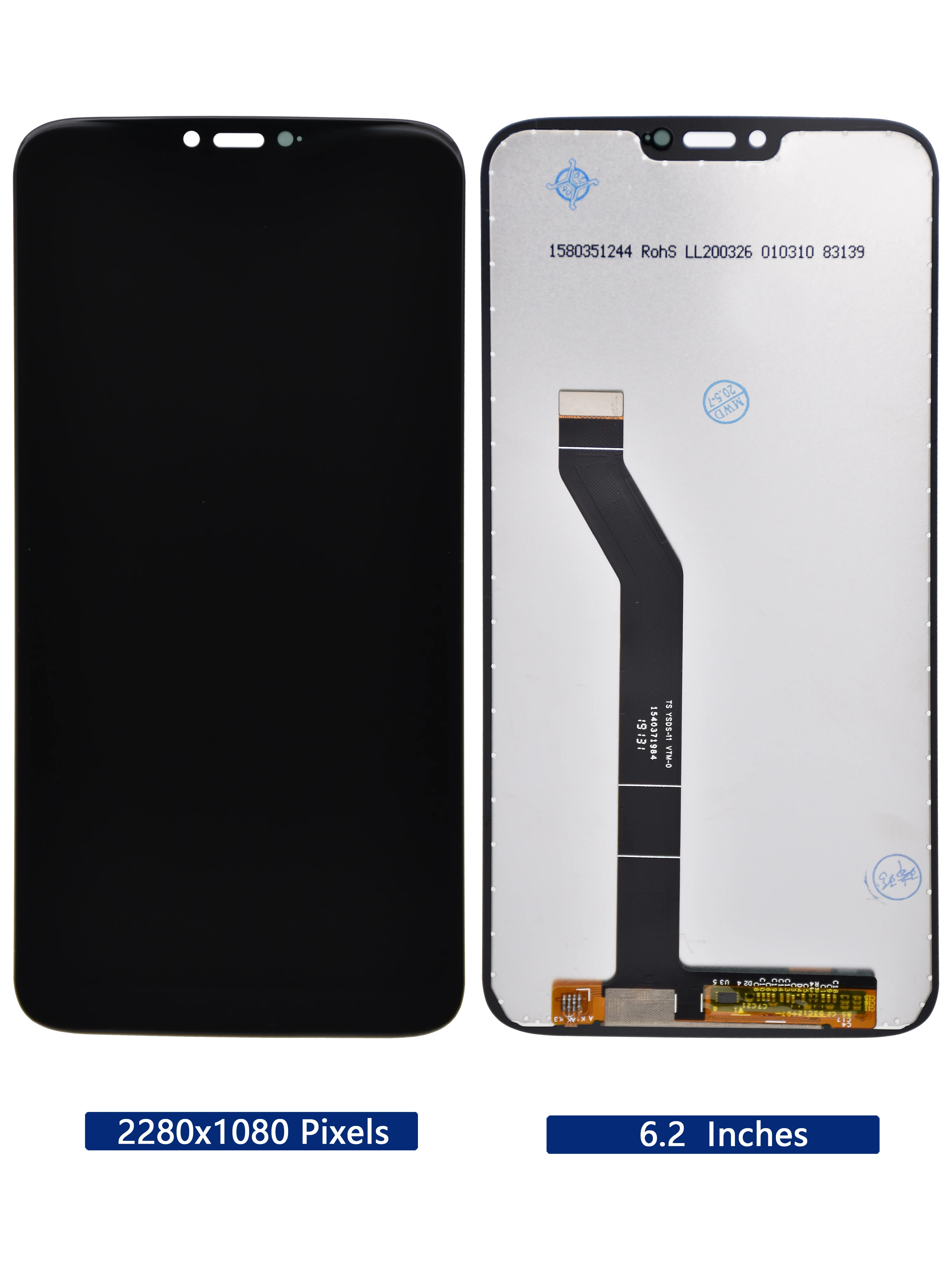 Tanie Oryginał Dla Motorola MOTO G7 Moc Wyświetlacz LCD Ekran Dotykowy Digitizer Montaż Zamiennik Dla Moto G7 Moc XT1955