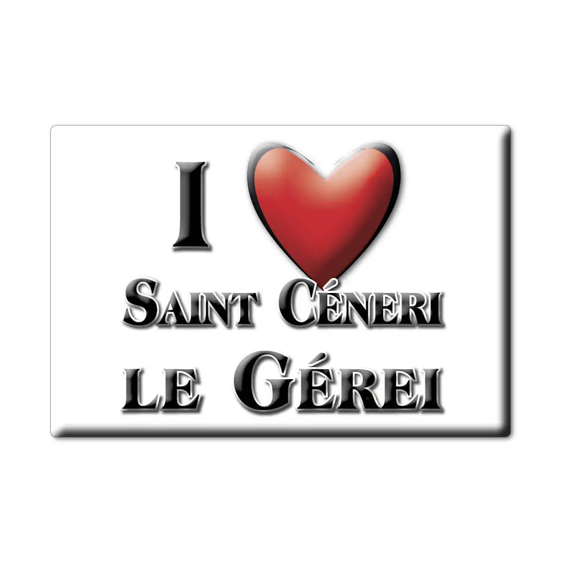 SAINT CÉNERI the GÉREI MAGNET lodeston RHÔNE ALPES (61) Франция магнит на холодильник сувенир я люблю