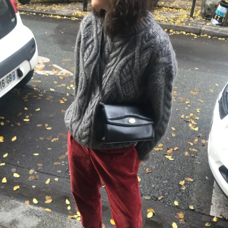 Mozuleva 2019 Winter Casual Vintage O-neck Twist Sweater Female Knitted Jumpers Long-sleeved Women Pullovers Vestidos Femme | Женская