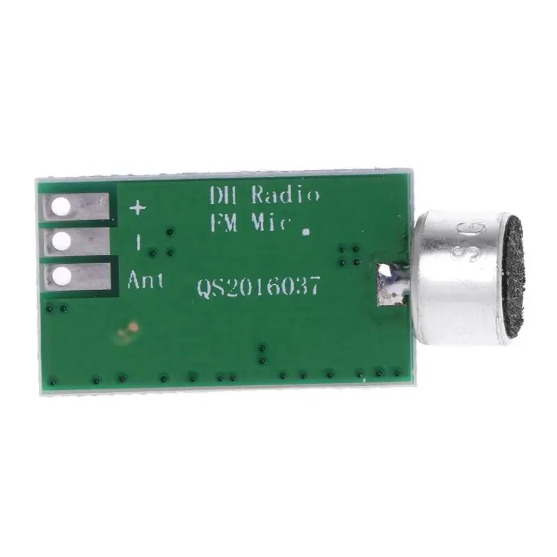 

Transmitter Module 88MHZ-108MHZ 0.7-9V Mini Bug Wiretap Dictagraph Interceptor MIC V4.0 Core Board Mini Free Shipping 090F