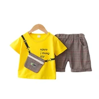 toddler girls letter tracksuits summer baby fashion clothes children boys cotton t shirt shorts 2pcssets kids infant clothing