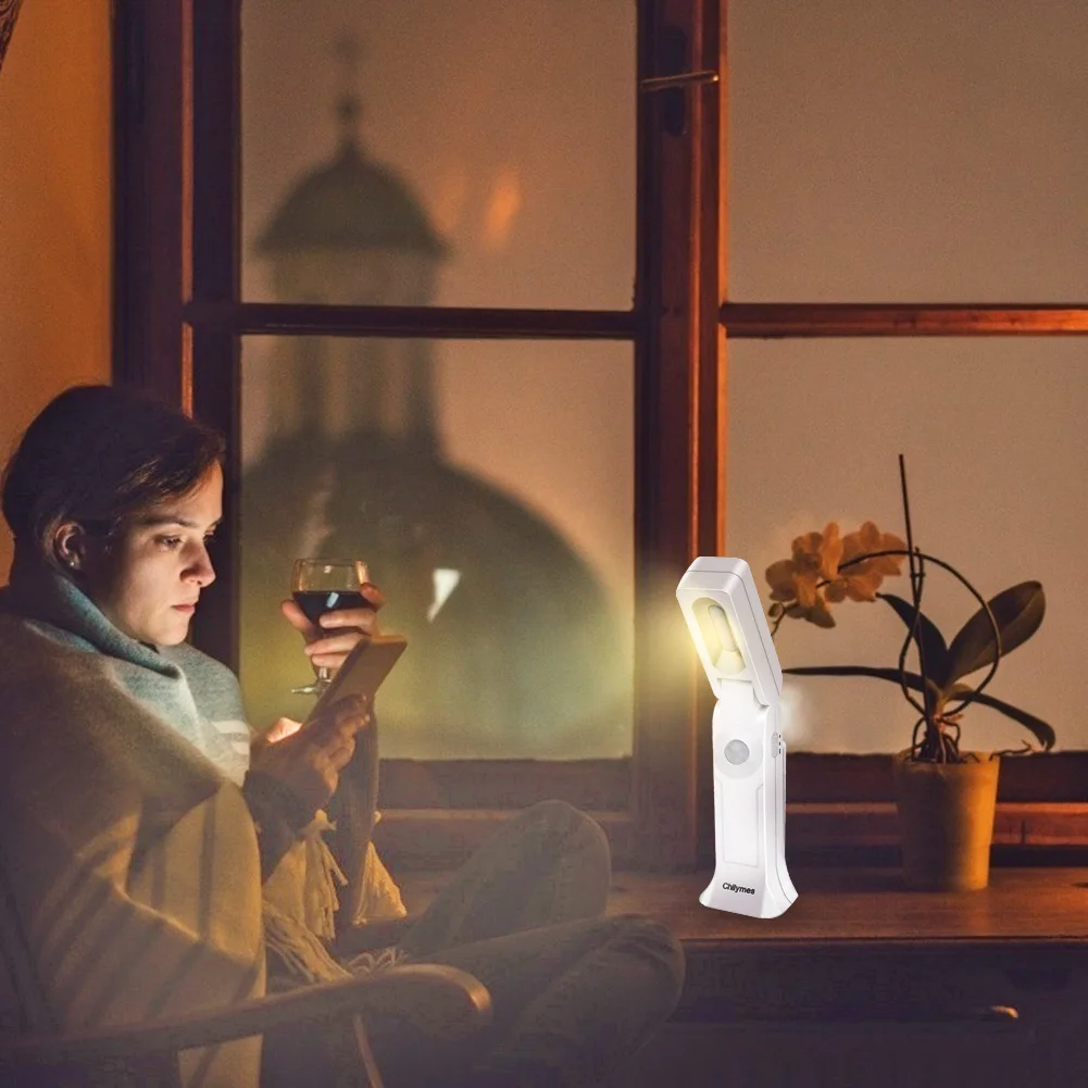 

LED 3 Modes Night Light Motion Sensor Automatic USB Rechargeable Plastic Bedside Lamp for Children Baby Living Room Bedroom