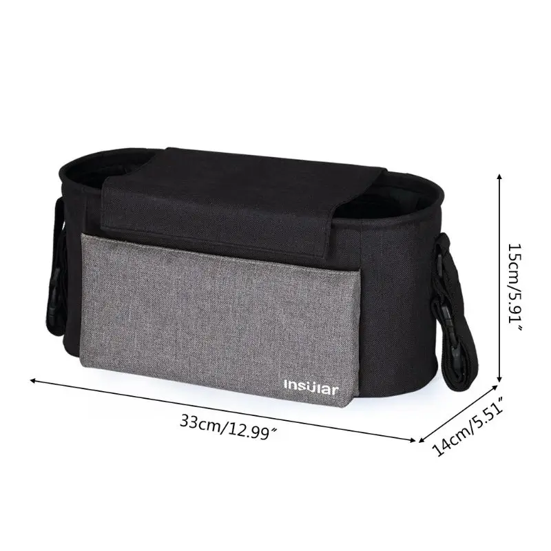

Stroller Bag Baby Care Travel Pushchair Hanging Bottle Bag Diaper Organiser