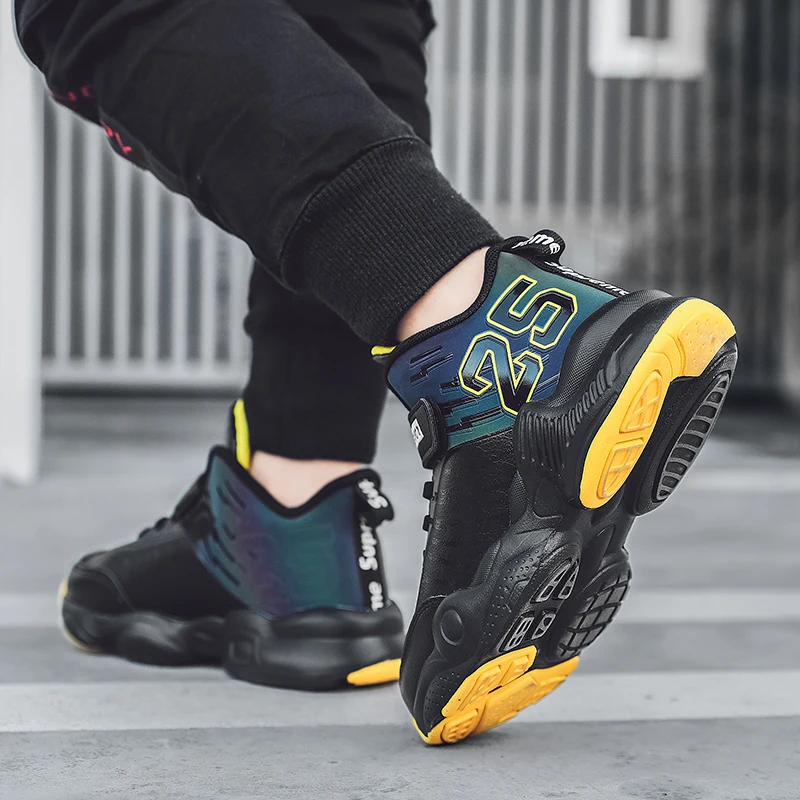 Детская Баскетбольная обувь для мальчиков Детские уличные кроссовки jordan Дышащая