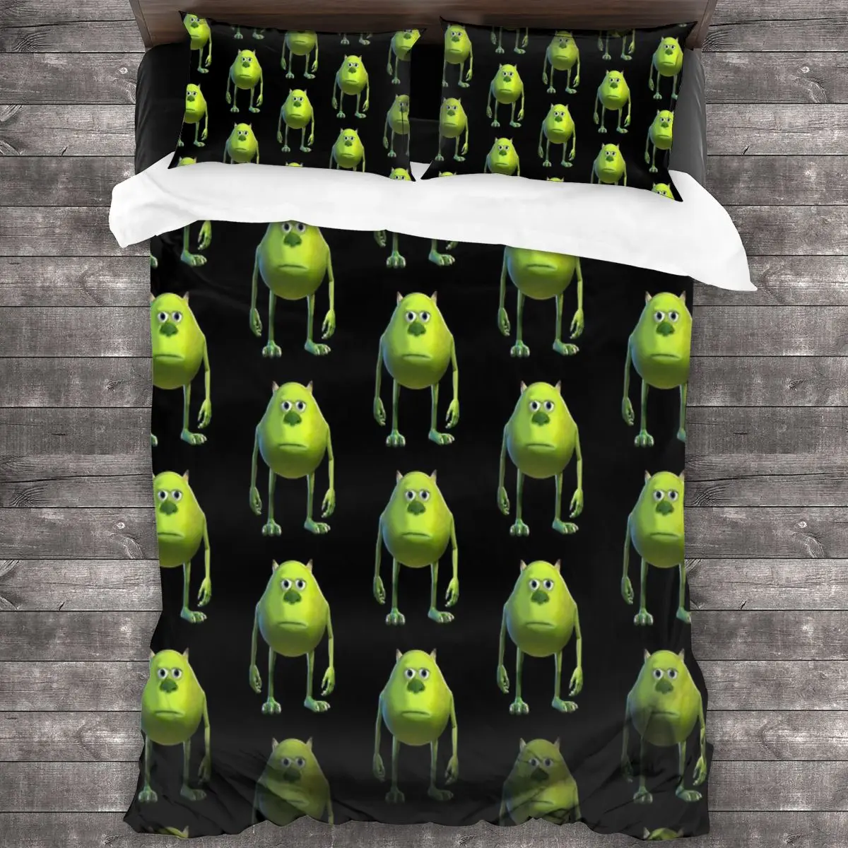 

Mike Wazowski Sulivan Face Meme Linens Bedspread Bedding Set Duvet Cover Bedding Kids Bedding Bedspreads For Beds