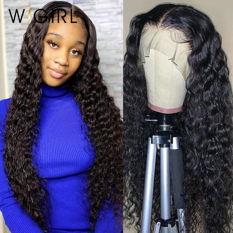 Wigirl бразильские вьющиеся волосы на 360 кружевных фронтах парики из человеческих