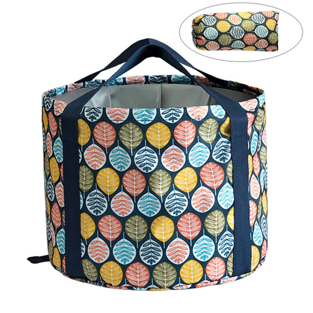 Portable Outdoor Travel Foldable Folding Camping Wash Basin Bucket Bowl Sink Washing Bag Water | Дом и сад