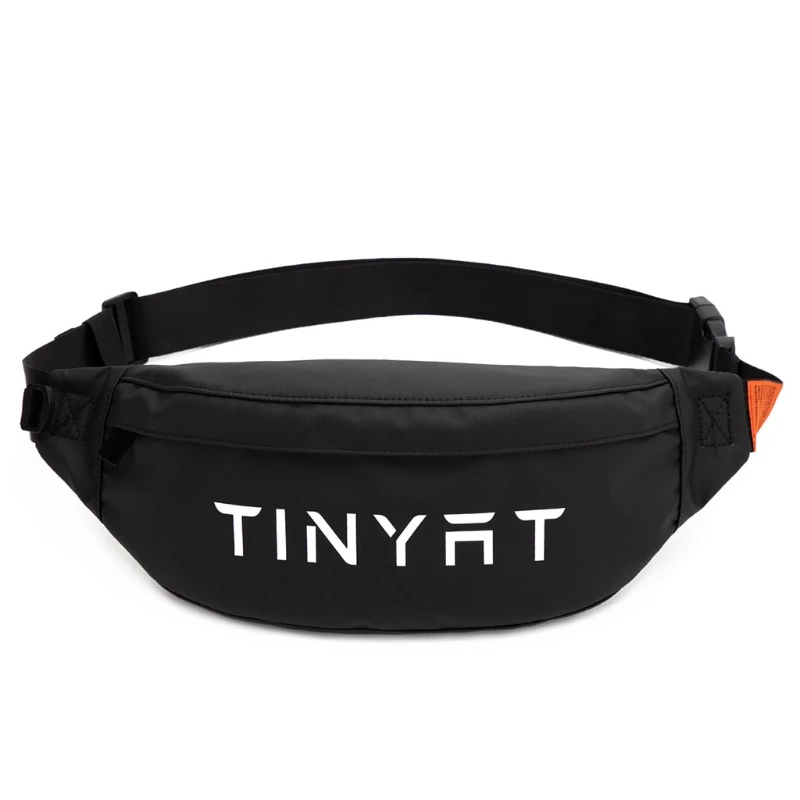 

New Men Women Letters Print Large Fanny Pack Waterproof Outdoor Sports Running Waist Bag Pouch Adjustable Strap Zipper Nylon Bag